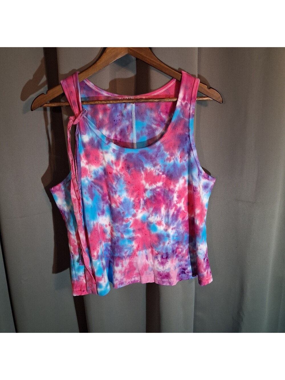 Celebrity Pink Tie-Dye Tank Top Size XXXL Fits Like 2X